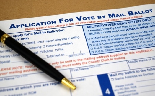 A lawsuit contends the pandemic will make it more difficult for Indiana voters to comply with a noon Election Day receipt deadline for mail-in ballots. (Adobe Stock)<br />