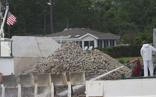 Tons of crushed concrete will be deposited in the Lynnhaven River near Virginia Beach to restore oyster reefs. (Wikimedia Commons)