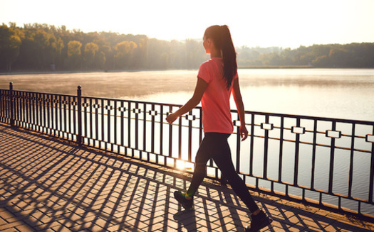 A growing body of evidence suggests that, in addition to improving circulation and bone strength, regular walking also can boost mental health. (Adobe Stock)<br /><br />