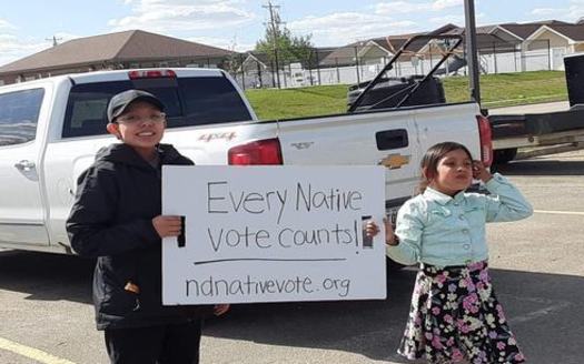 Despite a variety of obstacles in 2020, groups such as North Dakota Native Vote have been trying to build on voter-participation progress in tribal areas. (ND Native Vote)