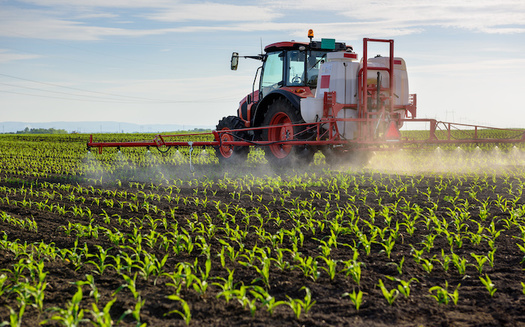 Each year, millions of acres of crops in the U.S. are sprayed with chlorpyrifos. (Adobe Stock)<br />