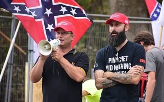 Members of the Proud Boys have protested at many anti-racism rallies this year and were part of the Charlottesville 