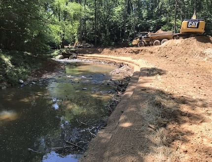 The superintendent of Pilot Mountain State Park in Pinnacle, North Carolina, reached out to Resource Institute for a solution to stop erosion for one of its streams. (Paula Worden)