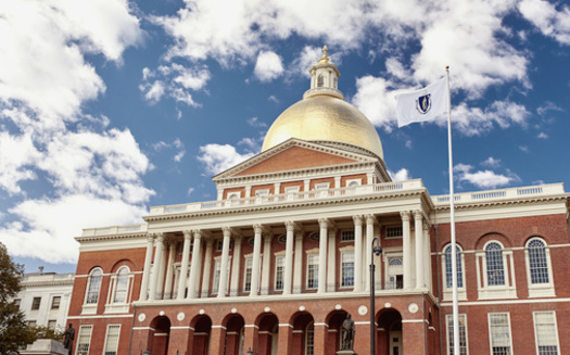 Although still present at the Massachusetts State House, city council buildings in some municipalities have opted to remove the state flag, a symbol that many have sought to update for more than 30 years. (Jen Lobo/Adobe Stock)