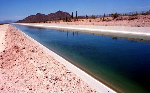 The Central Arizona Project uses a network of hundreds of miles of pipelines and canals to distribute water from the Colorado River Basin to customers across the state. (U.S. Bureau of Reclamation)  