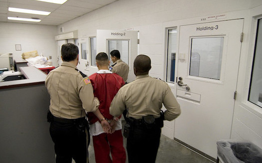 About four in five people in U.S. Immigration and Customs Enforcement custody were in privately run facilities as of January 2020. (Common Language Project/Flickr)