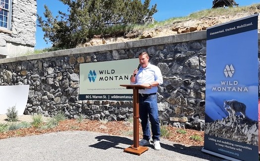 Wild Montana's Executive Director Ben Gabriel announced the organization's new approach at an event in Helena. (Wild Montana)
