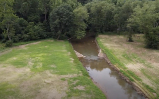 Resource Institute and partners recently restored a portion of Big Elkin Creek in Surry County to improve habitat and downstream water quality.(Resource Institute)