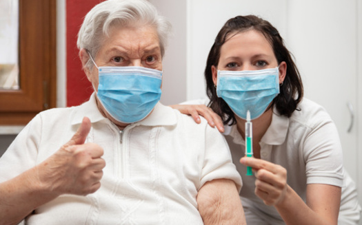 In North Dakota, more than 90% of nursing-home residents are fully vaccinated against COVID-19, compared with just 64% of staff. (Adobe Stock)