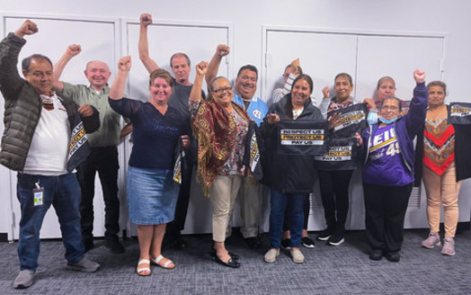Along with wage increases, Portland janitors are ensured more COVID-19 protections from their new contract. (SEIU Local 49)