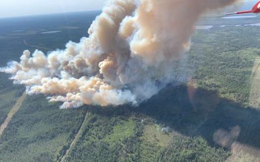 State authorities say the Greenwood Fire in Superior National Forest was caused by a lightning strike. (U.S. Forest Service)