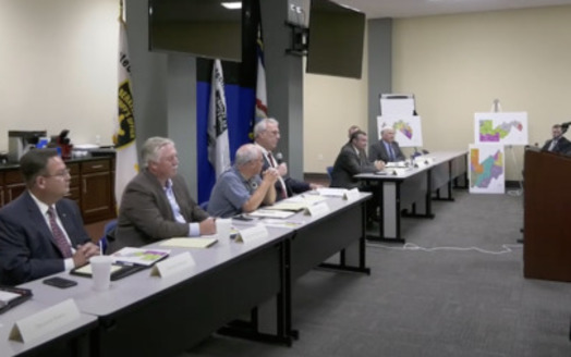The West Virginia Legislature's Joint Committee on Redistricting held its seventh public hearing at the Berkeley County Sheriff's Office meeting room in Martinsburg, Aug. 17. (WV Legislature)  