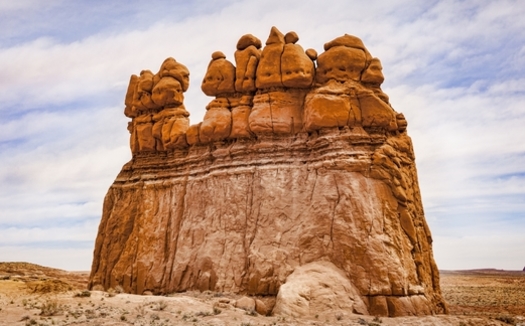 Utah's Goblin Valley State Park is one of four areas that could see oil and gas exploration if the BLM auctions off the parcels for mineral leases. (Colin/LindaMcKee/Adobe Stock)<br />