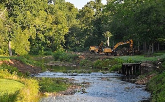 In October 2018, Hurricane Michael inundated Surry County, N.C., increasing sediment in the Mitchell River Watershed. (Resource Institute) 