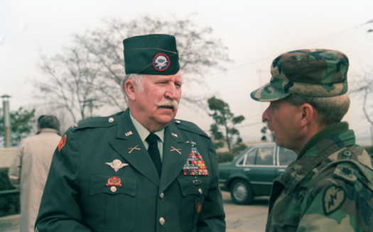 Retired Army Col. Lewis Millett, who died in 2009, hailed from Maine and fought during three wars, earning his Medal of Honor during the Korean War. (U.S. National Archives)