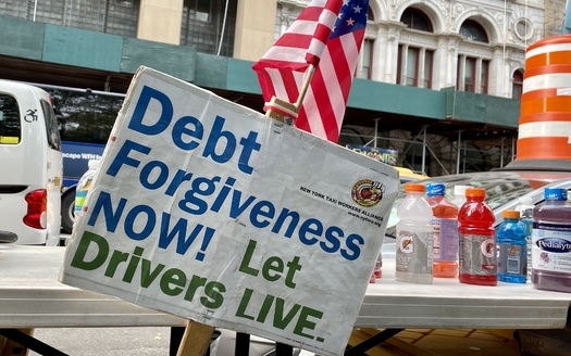 More than 44,000 people signed a petition supporting New York City cab drivers' debt relief from purchasing permits to own and drive a taxi. (Michayla Savitt)