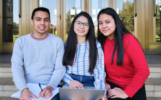 A new study finds that after six years, fewer than one-third of Latinx community college students are supported to transfer to a four-year college or university. (Abraham/Adobe Stock)