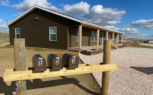 This is one the new homes in the Simply Smiles Children's Village on the Cheyenne River Reservation in South Dakota. The specialized homes provide culturally specific foster care to Indigenous children. (Simply Smiles)