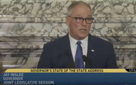 Gov. Jay Inslee opened Washington state's legislative session, which is a short, 60-day session in 2022. (TVW)
