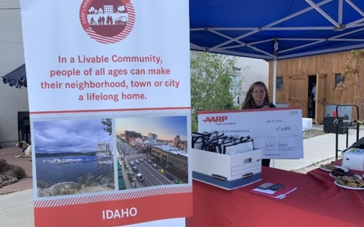 Cities like Victor, Idaho, have used Community Challenge Grant funding to increase accessibility to the area's library. (AARP Idaho)
