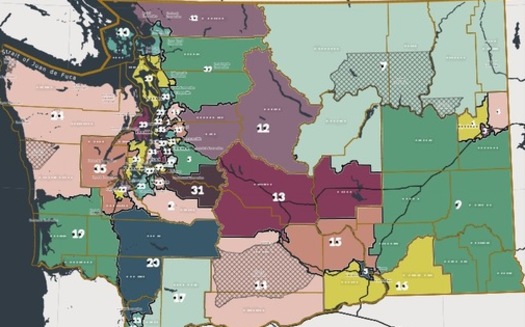 The Washington state Legislature adopted its final legislative district map on Feb. 8. (Washington State Redistricting Commission)