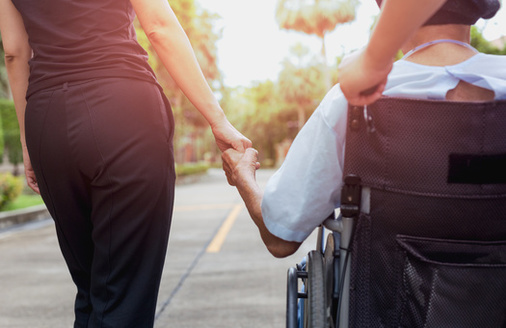 Eight in 10 Nebraska voters support increasing funding for the respite care program which provides short-term help from a home health aide or adult day-care program so family caregivers can take a break. (Adobe Stock)<br />