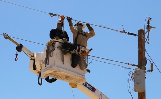Tempe-based SRP line crews have hooked up more than 20 Navajo Nation homes with electricity over the past two weeks. (SRP)