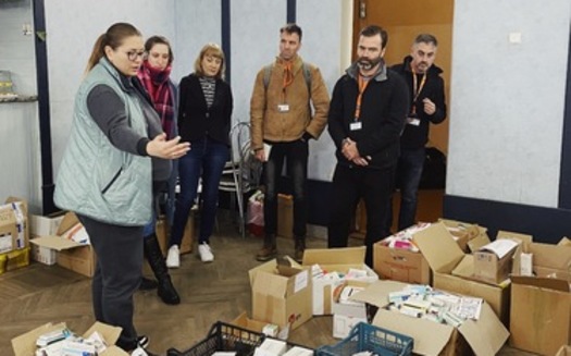 An Unarmed Civilian Protection team from Nonviolent Peaceforce has been assessing needs and working with local groups in Ukraine. (Photo courtesy of NP)
