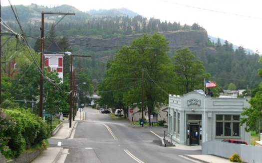 Mosier is a small Oregon town in the Columbia River Gorge with a population of about 700, according to the 2020 Census. (Ian Poellet)