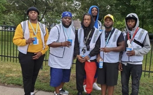 Community Peace Builders and their mentor are beginning to carry out de-escalation and relationship building efforts in North Minneapolis. (Photo courtesy of EMERGE)