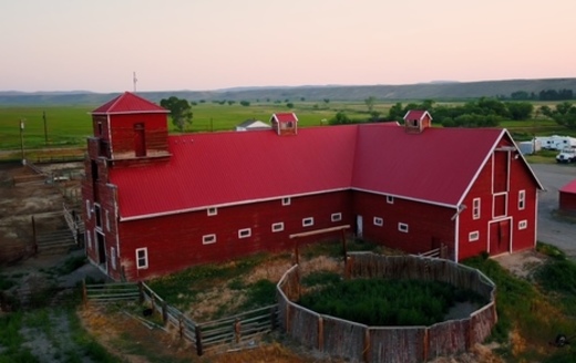 The Padlock Ranch was established in northwest Wyoming in 1867 as a sheep operation. In 1940 the Northern Arapaho Tribe purchased and renamed it the Arapaho Ranch. (Hoffman)