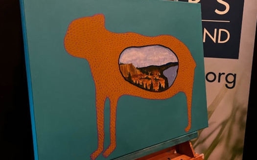 Artist Stella Nall made this painting of the Upper Missouri River Breaks National Monument, located in north central Montana. (Montana Conservation Voters)