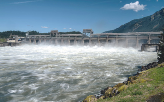 La presa de Bonneville en el río Columbia, está situada cerca de la ciudad de Cascade Locks, en Oregon. (RG/Adobe Stock)