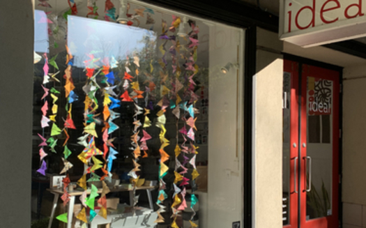 Businesses in Bellingham have displayed some of the origami butterflies that are part of a campaign called 