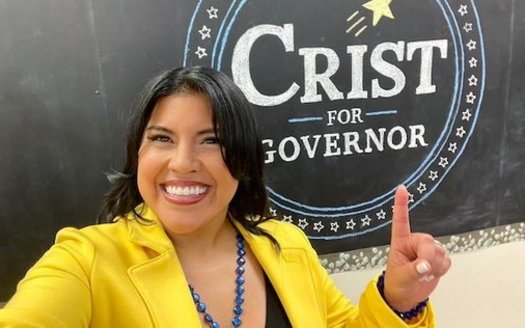 Karla Hernndez-Mats, 42, has been president of the United Teachers of Dade since 2016, but has never held public office. She is now part of Democratic gubernatorial candidate Charlie Crist's ticket. (Karla Hernndez-Mats/Twitter)