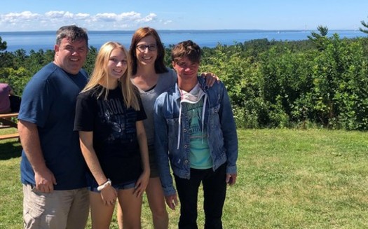 Laurene and Matt Sweet of Euclid adopted two teenagers in 2018. (Laurene Sweet)