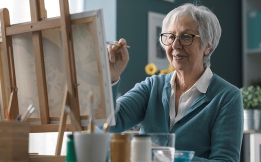 A number of arts programs for seniors involve painting on canvas. But community outreach leaders say something even simpler, such as doodling on a notepad, can help an older adult exercise the creative parts of their brain. (Adobe Stock)