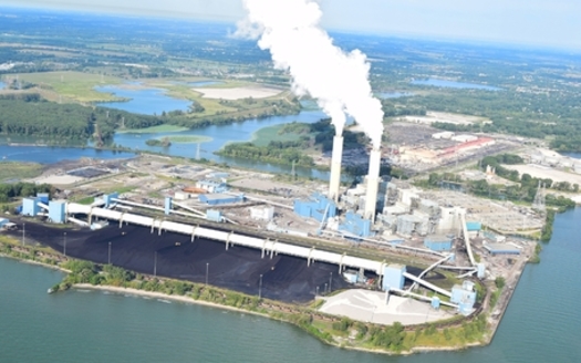 DTE Energy plans to switch its Belle River plant (above) from coal to fossil fuel in 2025 but could keep the facility in operation past the state's emissions deadline until 2040. (FracTrack Alliance/Flickr)