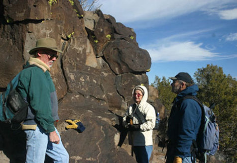 Following defacement of New Mexico's centuries-old La Cieneguilla Petroglyphs in January, momentum is growing for permanent protections for Caja del Rio. (sfnfsitestewards.org)