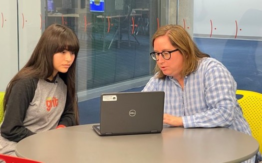 Students will meet virtually or in-person with their GRIT advisor throughout the academic year. (Photo courtesy of the Phoenix Public Library)