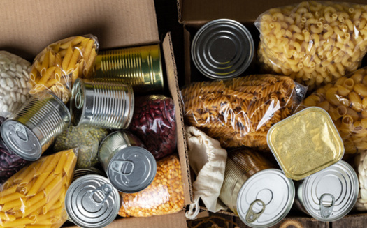 To avoid waste and illness, people involved with distribution of food donations say it's best to give items that are not damaged and are in their original packaging. (Adobe Stock)