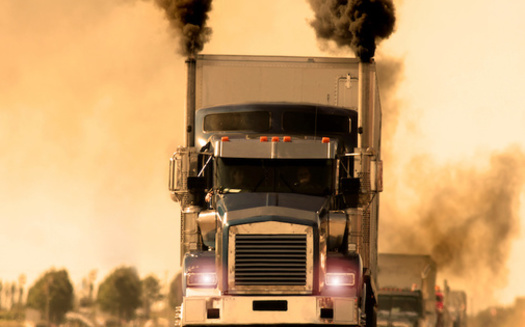 The U.S. Energy Information Administration estimates that in 2021, diesel fuel consumption spewed about 472 million metric tons of carbon dioxide into the atmosphere. (Adobe Stock)<br />
