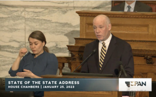 Gov. Greg Gianforte gave his second State of the State address Wednesday. (Montana Public Affairs Network)