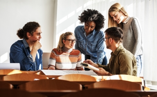 The National Center for Education Statistics shows while the number of people earning college degrees has increased, the retention rate for first- and second-year students remains flat. (Adobe Stock)