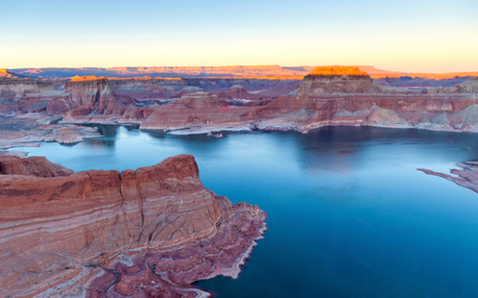 The water level at Lake Powell hit a record low this week, sinking to just 3,522 feet above sea level. (Adobe Stock) 