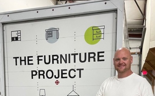 Drew Gerken is founder of The Furniture Project and an Omaha firefighter. (Photo courtesy of The Furniture Project)