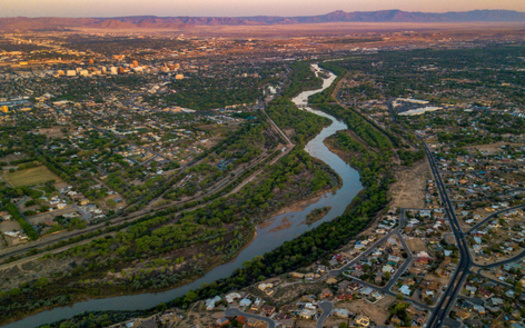In 2022, a stretch of the Rio Grande flowing through Albuquerque ran dry for the first time in 40 years. (LeoYorkPhotos/AdobeStock)