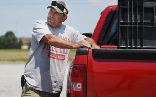 Kris Swartz, a farmer in Wood County, Ohio, says he's seeing more rain and hotter temperatures than he did 30 years ago when he started farming. (NewsLab photo by Baylee Sweitzer)