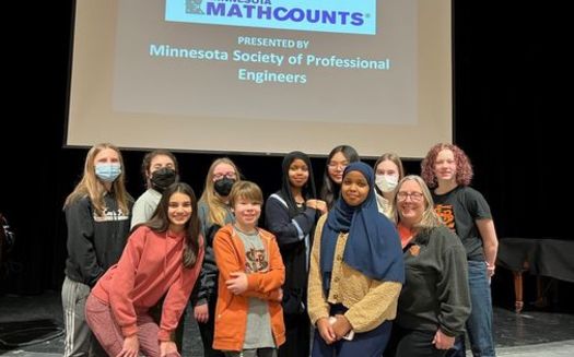 Pictured are several of Minnesota's MATCHCOUNTS competitors for the current season. (Photo courtesy of program officials)