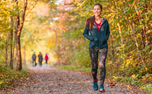 Regular brisk walking can help prevent or manage various conditions, including heart disease, stroke, high blood pressure, cancer and type 2 diabetes, according to the Mayo Clinic. (Adobe Stock)<br />
